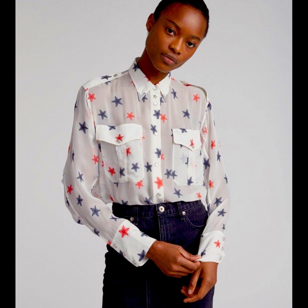 rag & bone Pearson Silk Shirt S
